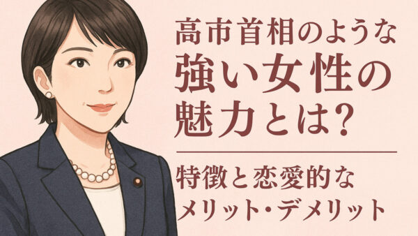 高市首相のような強い女性の魅力とは？特徴と恋愛的なメリット・デメリット